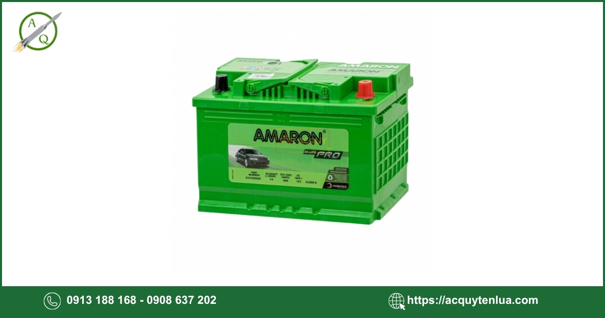 Bình ắc quy AMARON PRO - DIN 74