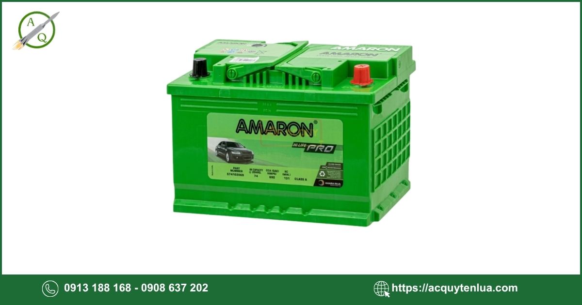 Bình ắc quy AMARON PRO - DIN 74