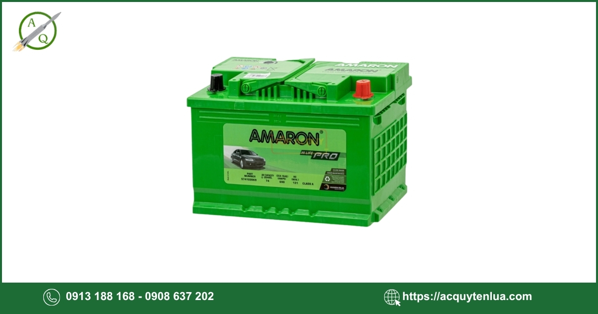 Bình ắc quy AMARON PRO - DIN 74