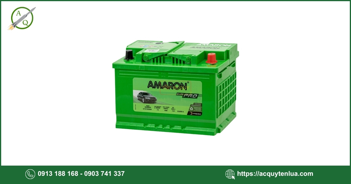 Bình ắc quy AMARON PRO - DIN 74