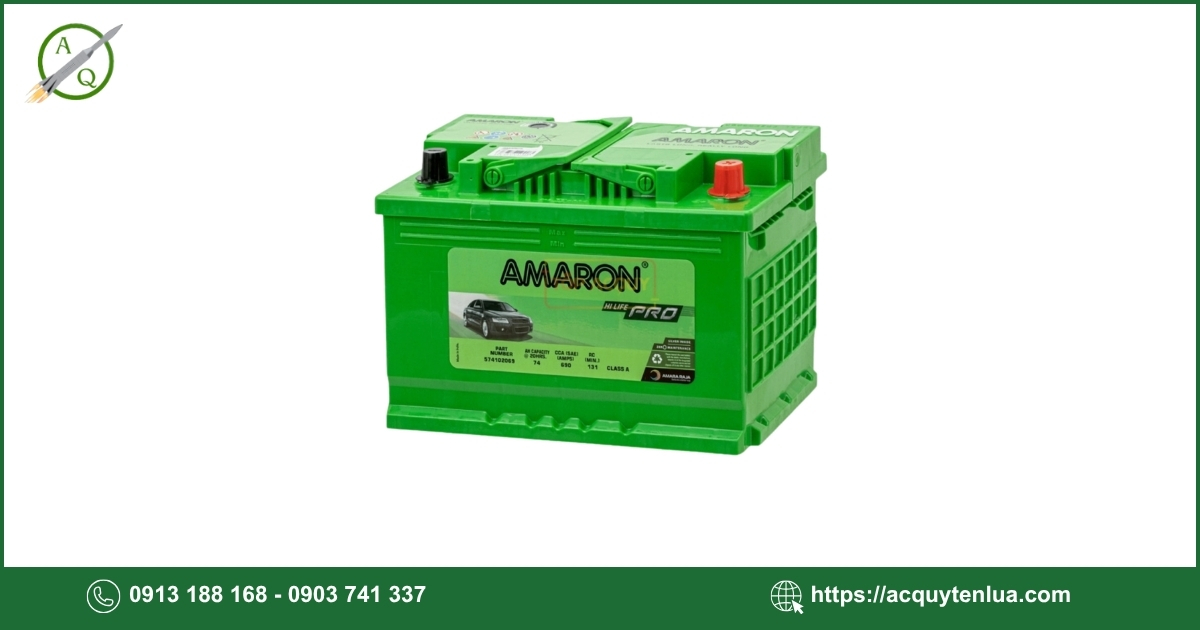 Bình ắc quy AMARON PRO - DIN 74
