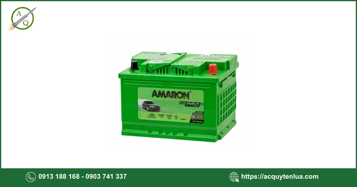 Bình ắc quy AMARON PRO - DIN 74