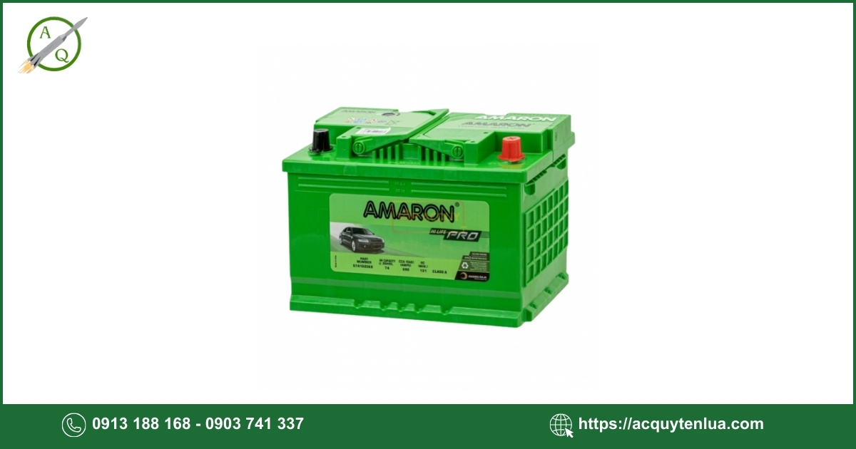 Bình ắc quy AMARON PRO - DIN 74