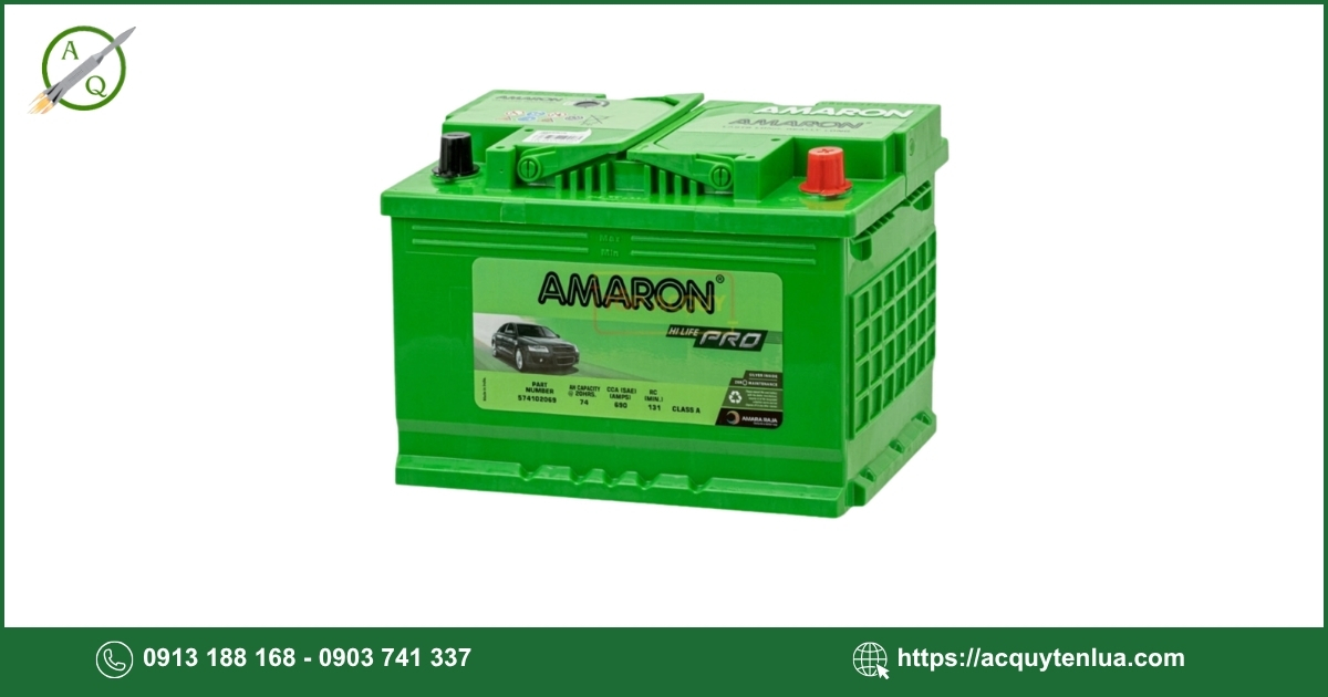 Bình ắc quy AMARON PRO - DIN 74