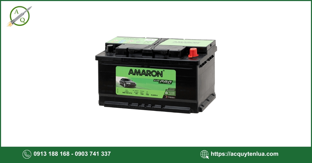 Bình ắc quy AMARON PRO - DIN 80
