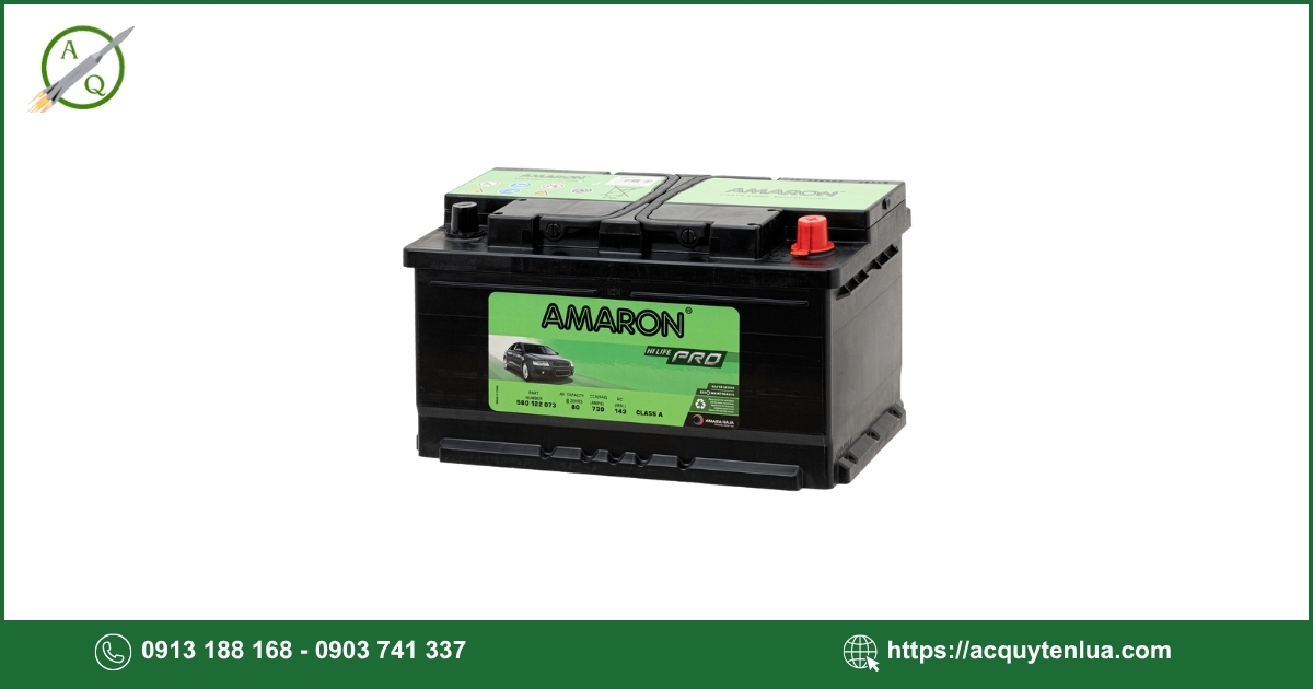 Bình ắc quy AMARON PRO - DIN 80