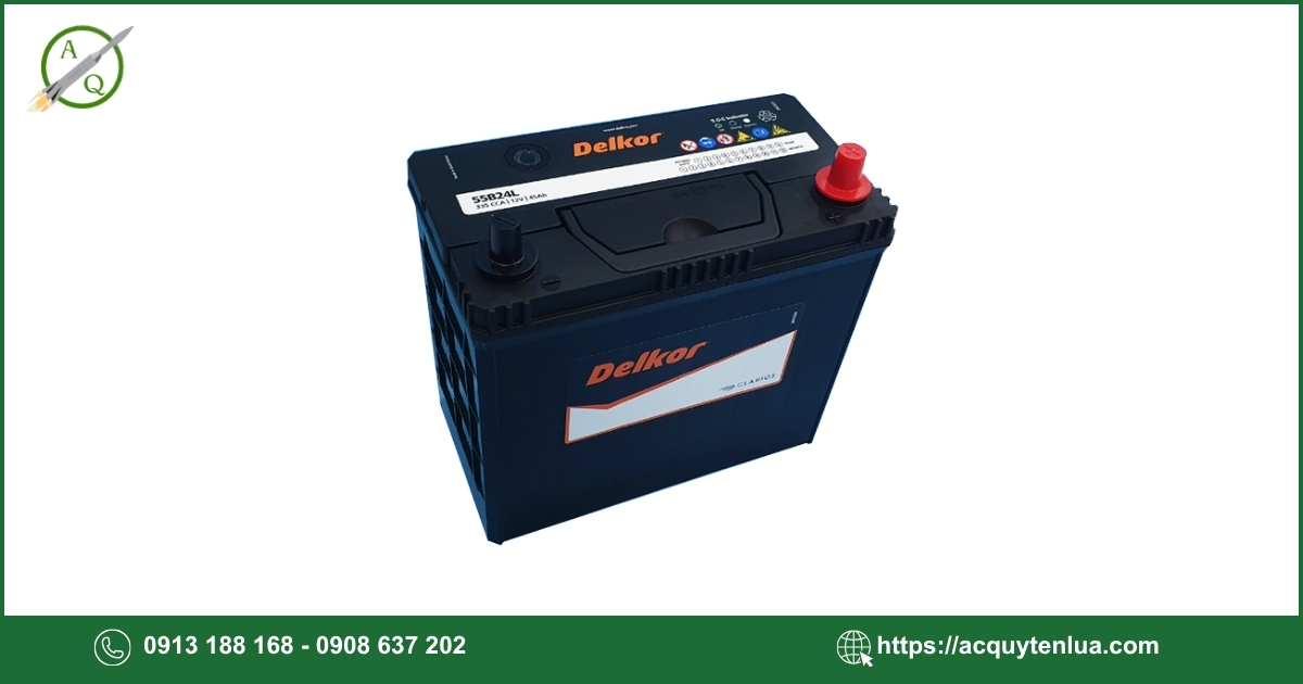 Bình ắc quy DELKOR - 46B24L/LS