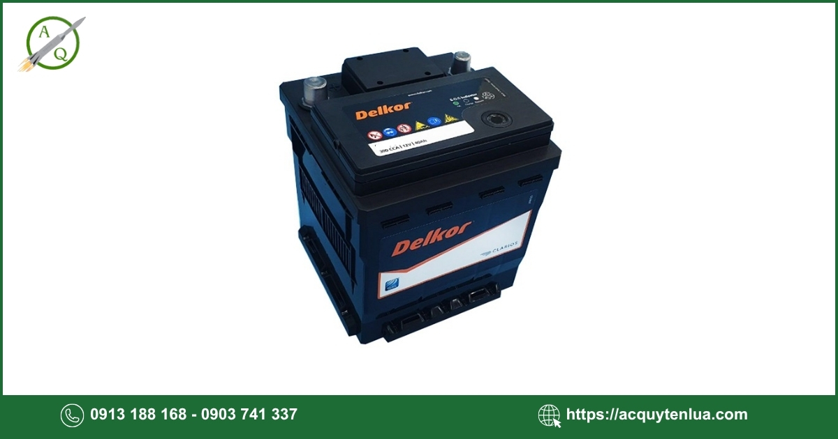 Bình ắc quy DELKOR - 55066 (DIN 50)
