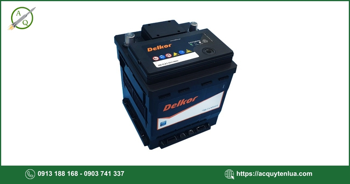 Bình ắc quy DELKOR - 55066 (DIN 50)