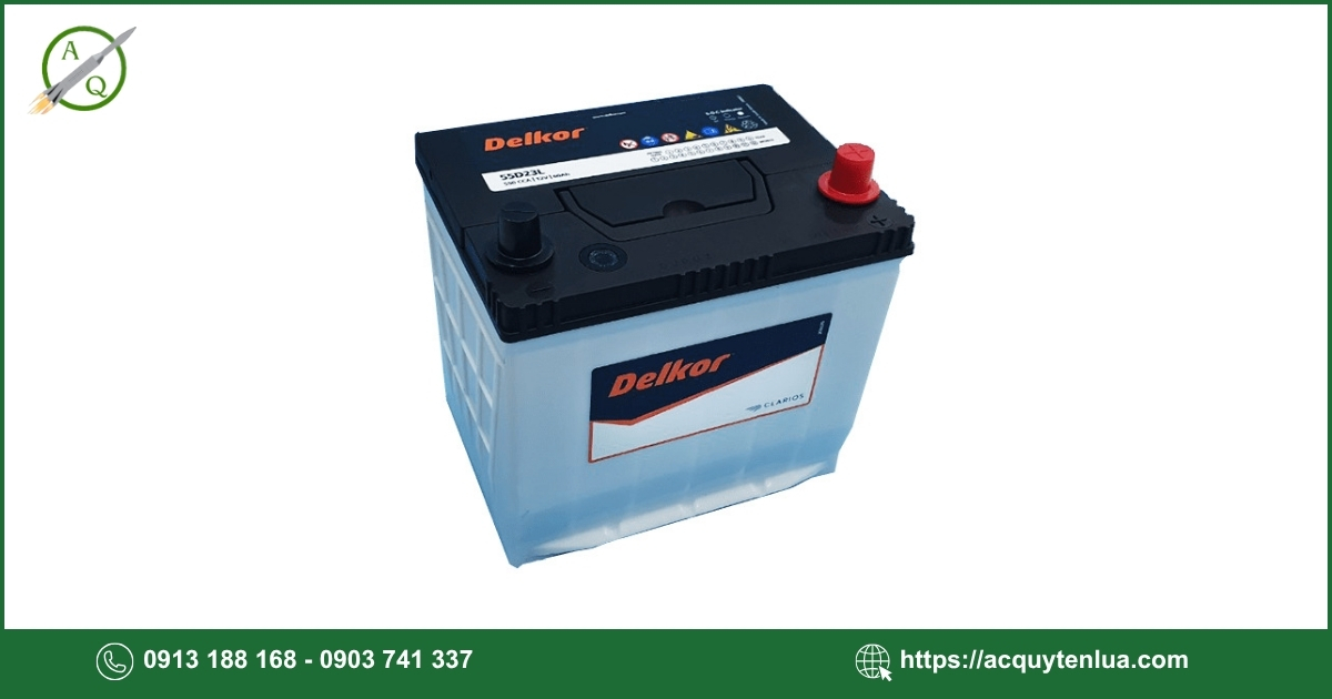 Bình ắc quy DELKOR - 55D23L/R