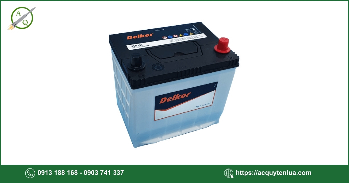 Bình ắc quy DELKOR - 55D23L/R