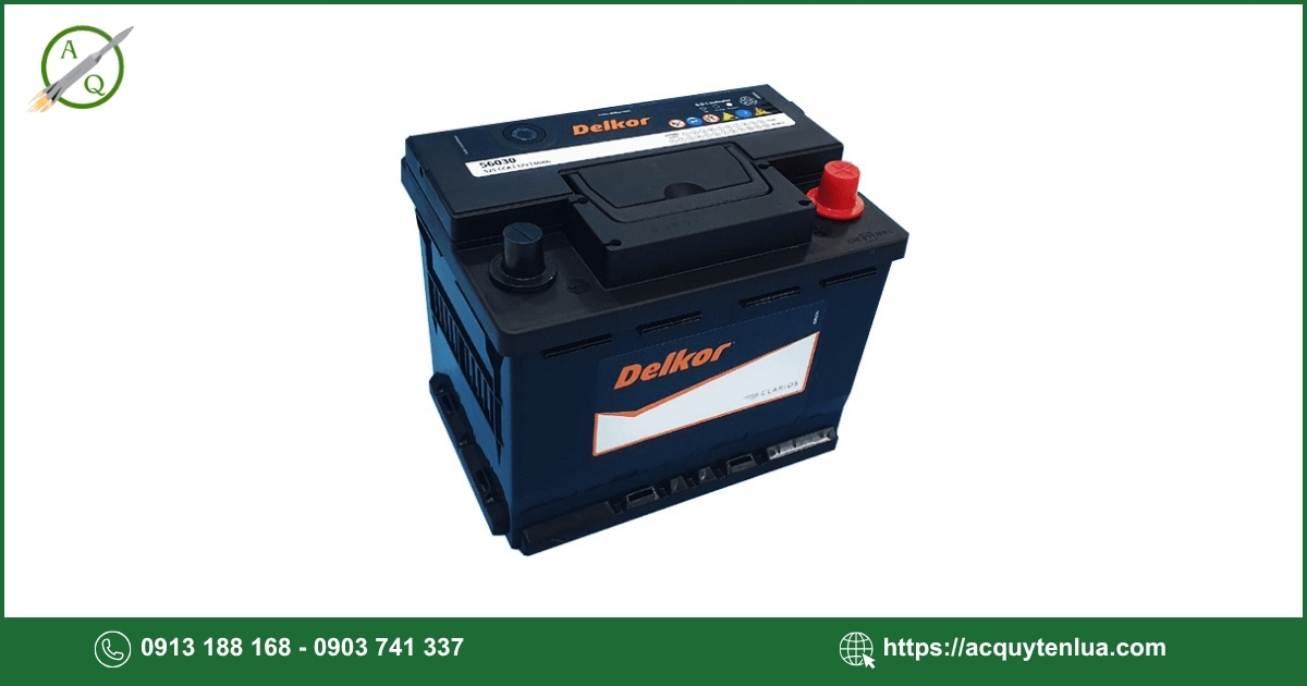 Bình ắc quy DELKOR - 56090 (DIN 60)
