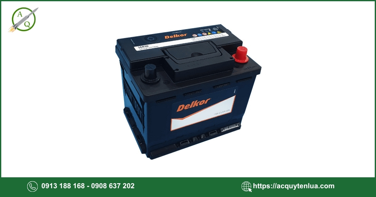 Bình ắc quy DELKOR - 56090 (DIN 60)