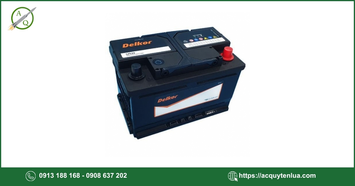 Bình ắc quy DELKOR - 57539 (DIN 75)