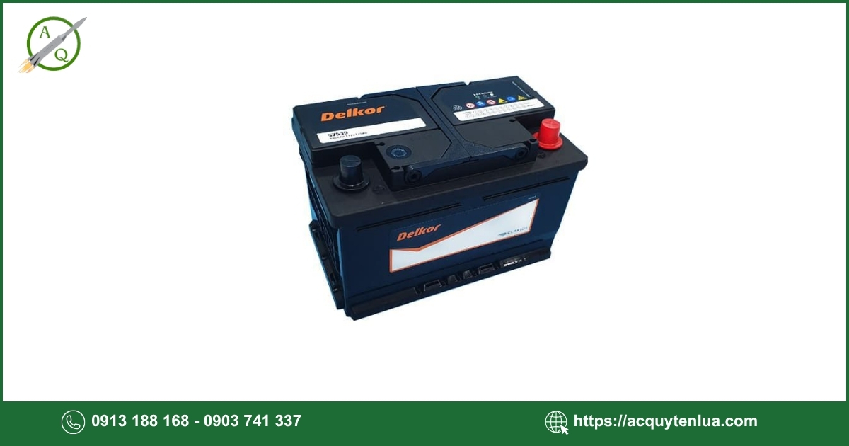 Bình ắc quy DELKOR - 57539 (DIN 75)