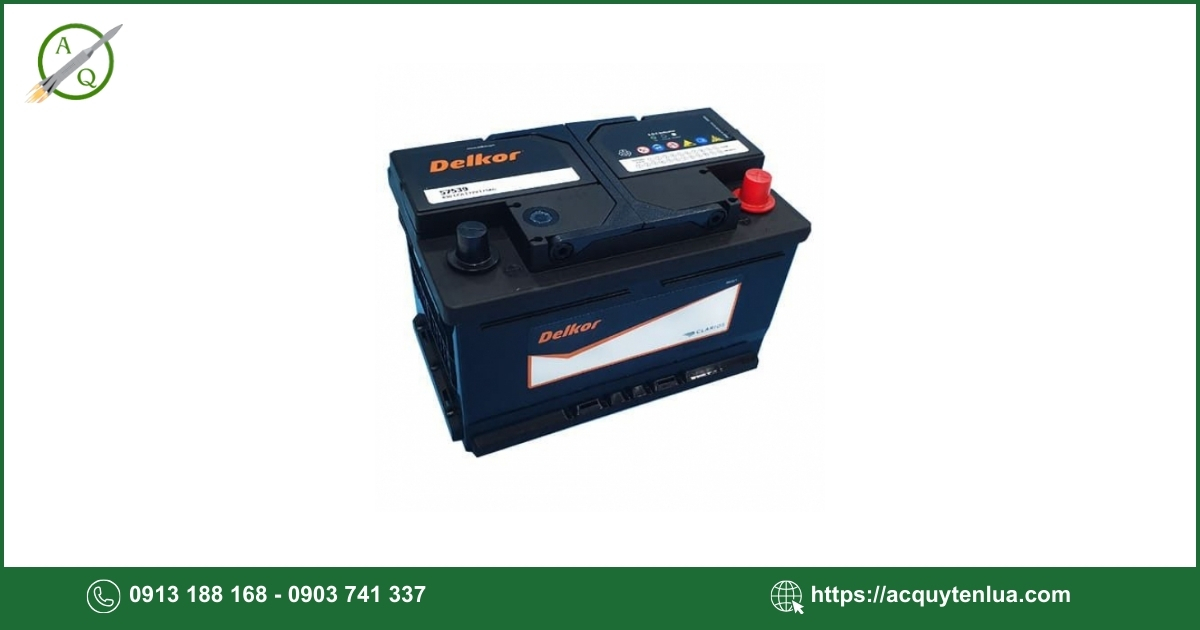 Bình ắc quy DELKOR - 57539 (DIN 75)