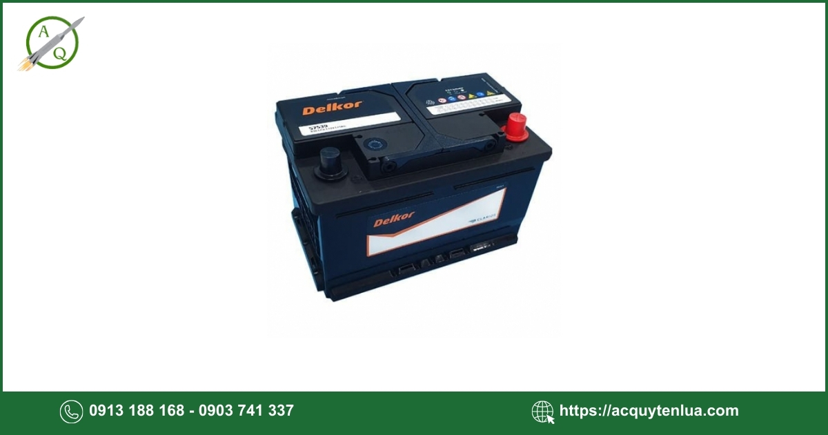 Bình ắc quy DELKOR - 57539 (DIN 75)