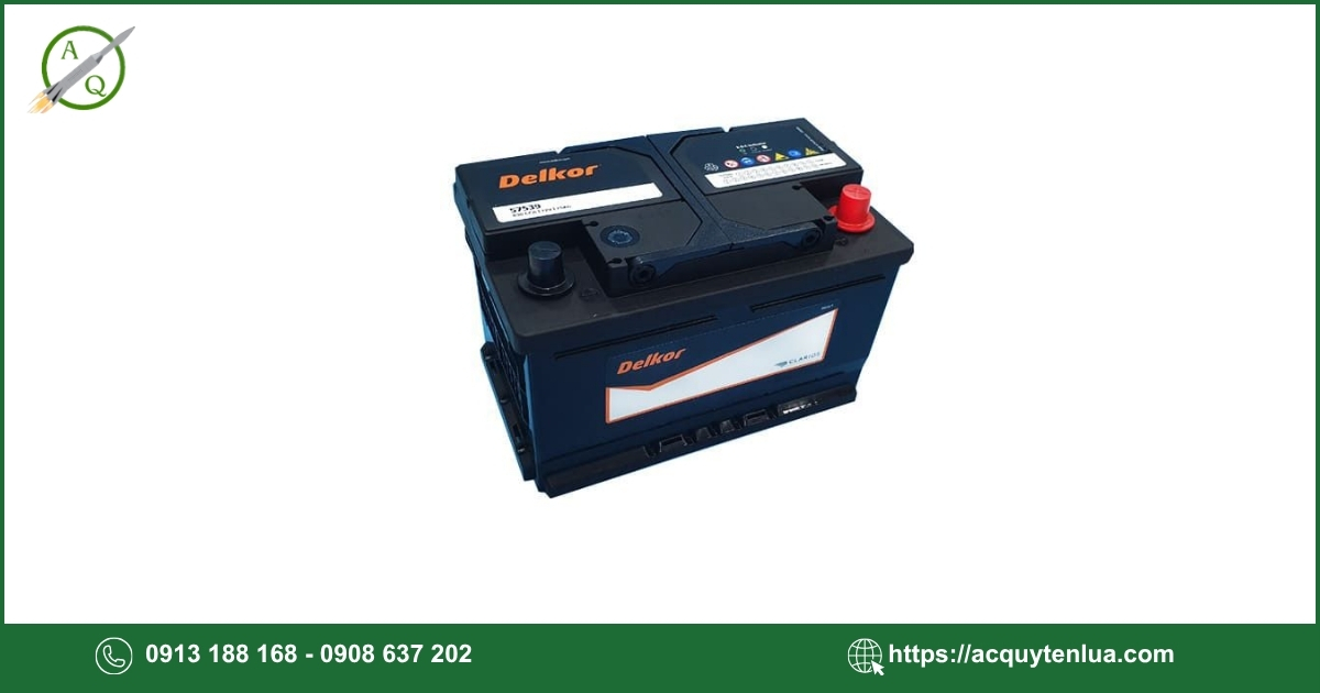 Bình ắc quy DELKOR - 57539 (DIN 75)