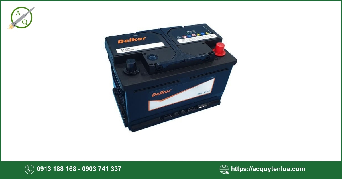 Bình ắc quy DELKOR - 57539 (DIN 75)