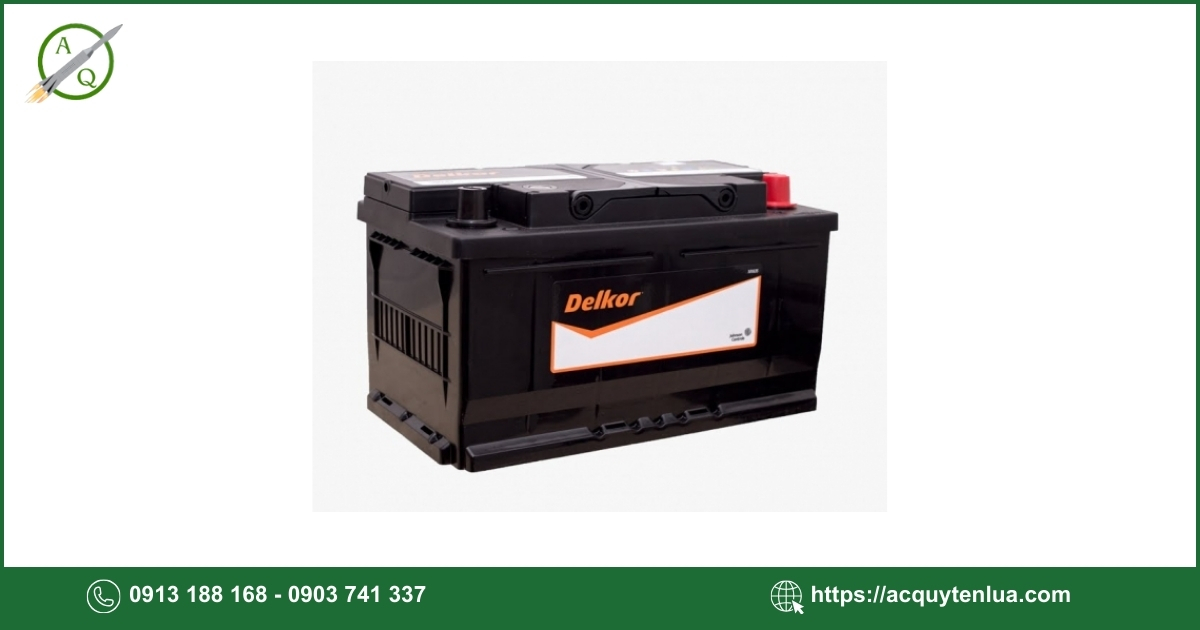Bình ắc quy DELKOR - 58039 (DIN 80)