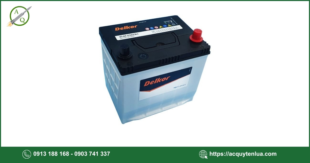 Bình ắc quy DELKOR - 75D23L/R