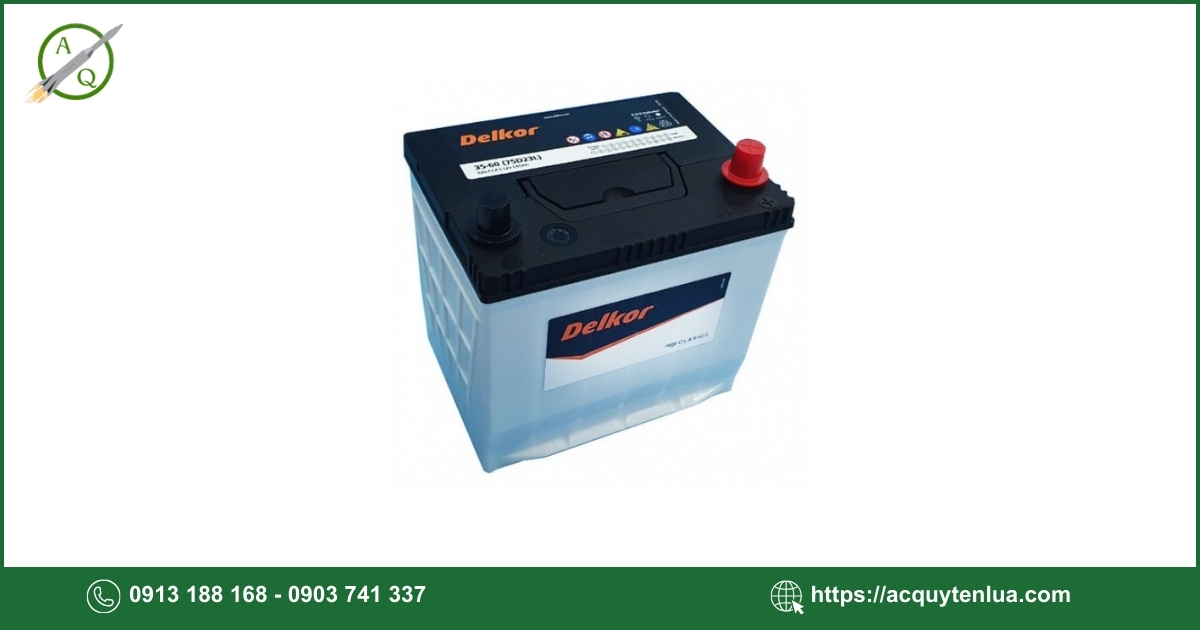 Bình ắc quy DELKOR - 75D23L/R