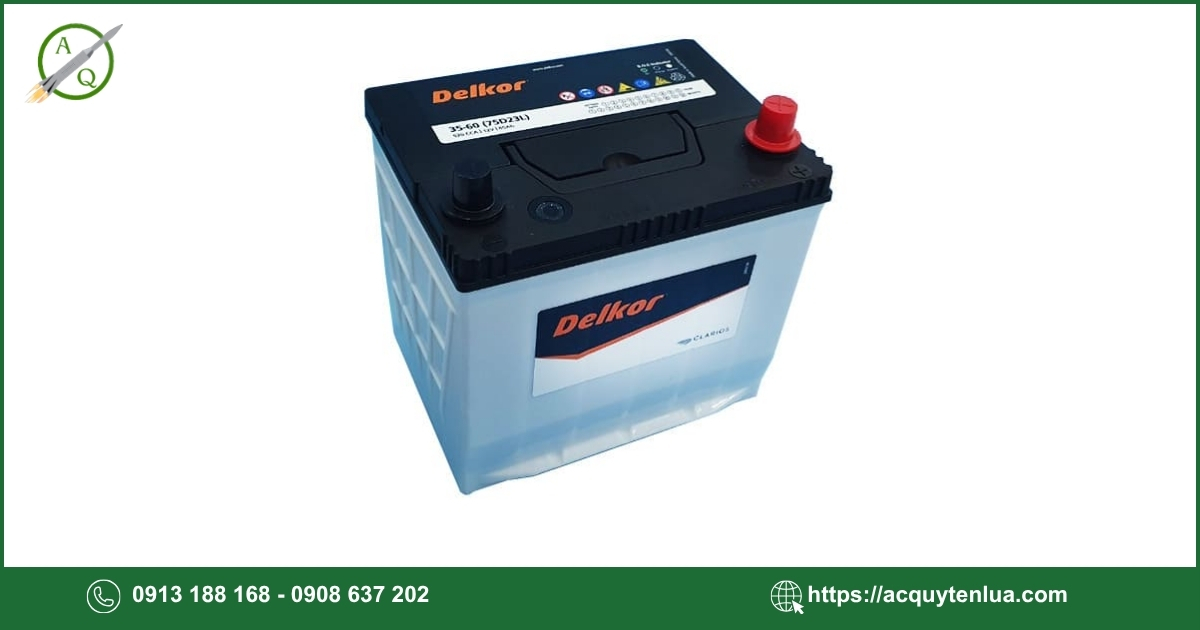 Bình ắc quy DELKOR - 75D23L/R