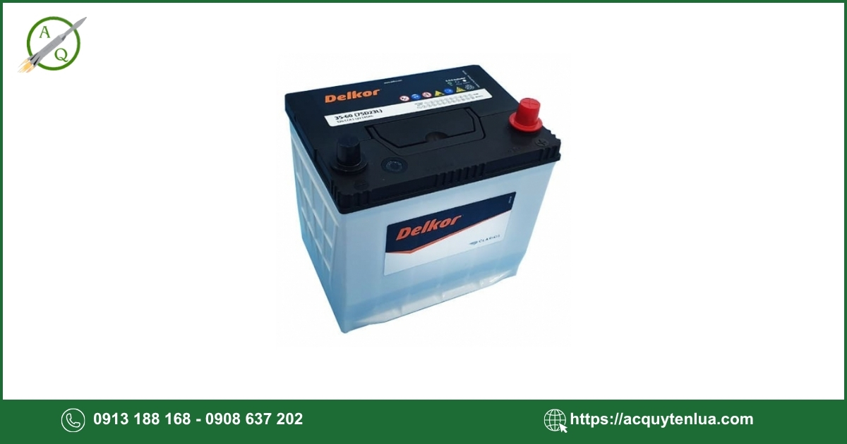 Bình ắc quy DELKOR - 75D23L/R