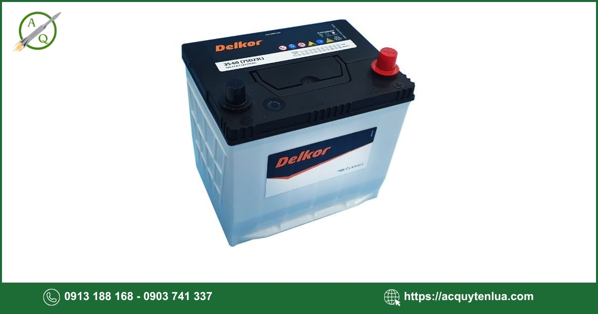 Bình ắc quy DELKOR - 75D23L/R