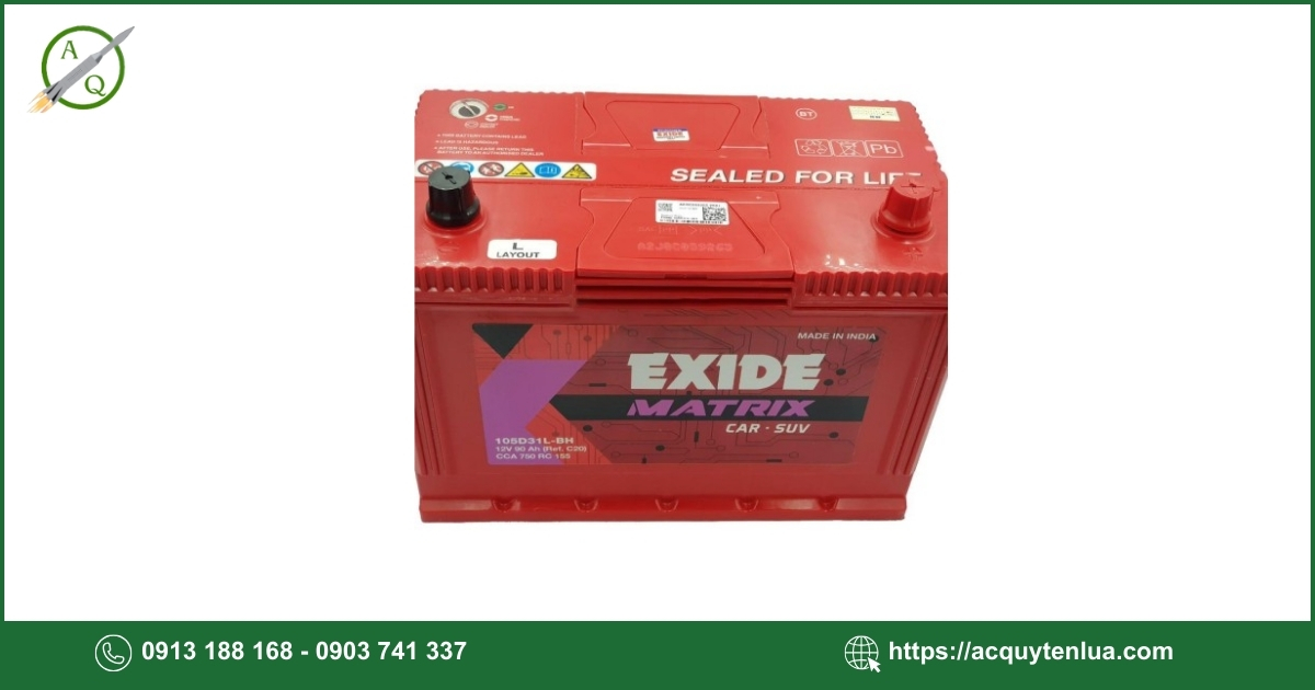 Bình ắc quy EXIDE - 85D23L