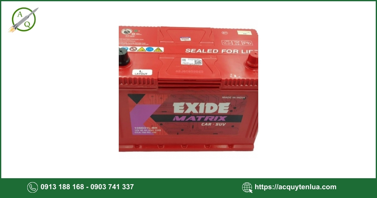 Bình ắc quy EXIDE - 85D23L