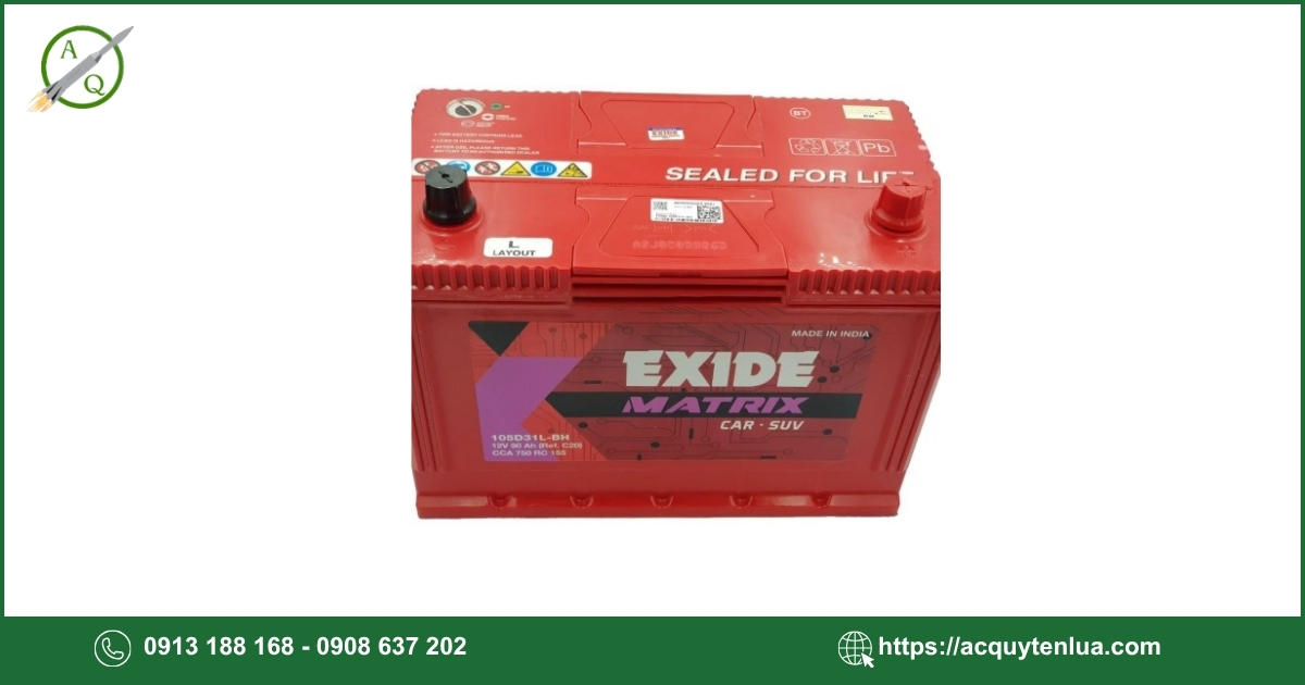 Bình ắc quy EXIDE - 85D23L