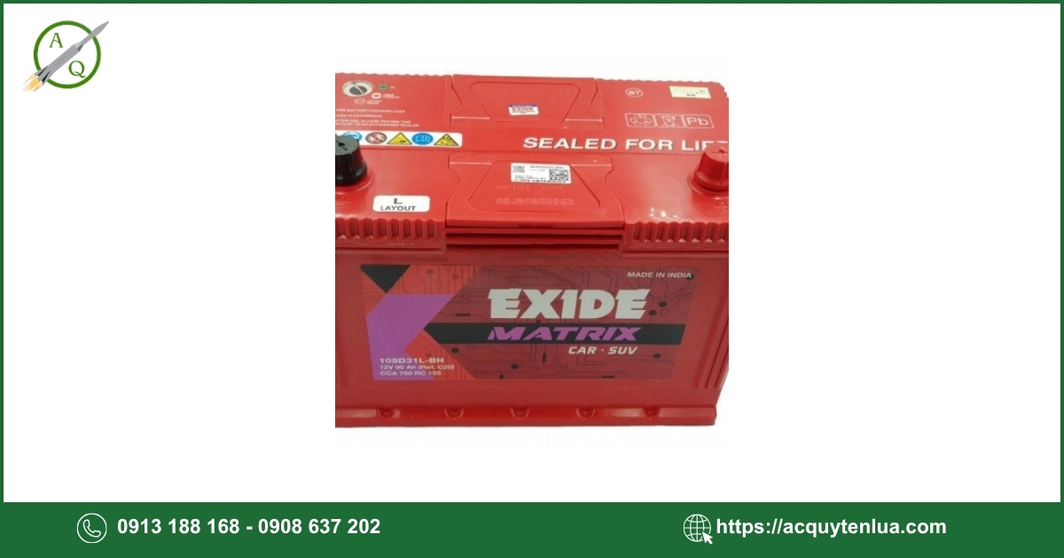 Bình ắc quy EXIDE - 85D23L