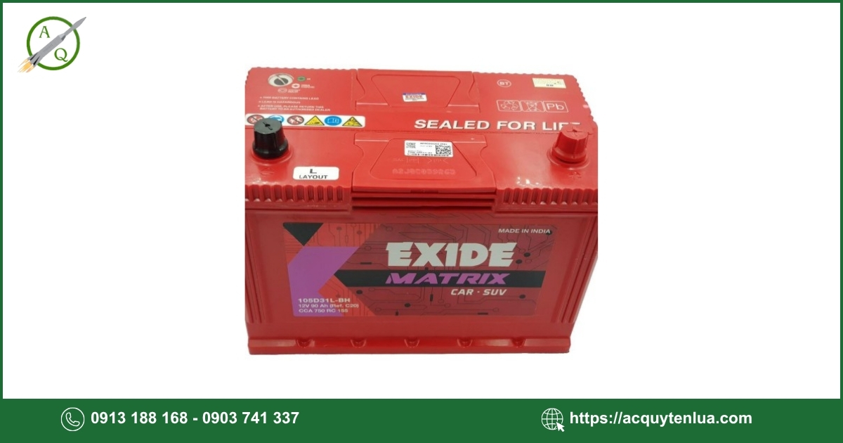 Bình ắc quy EXIDE - 85D23L