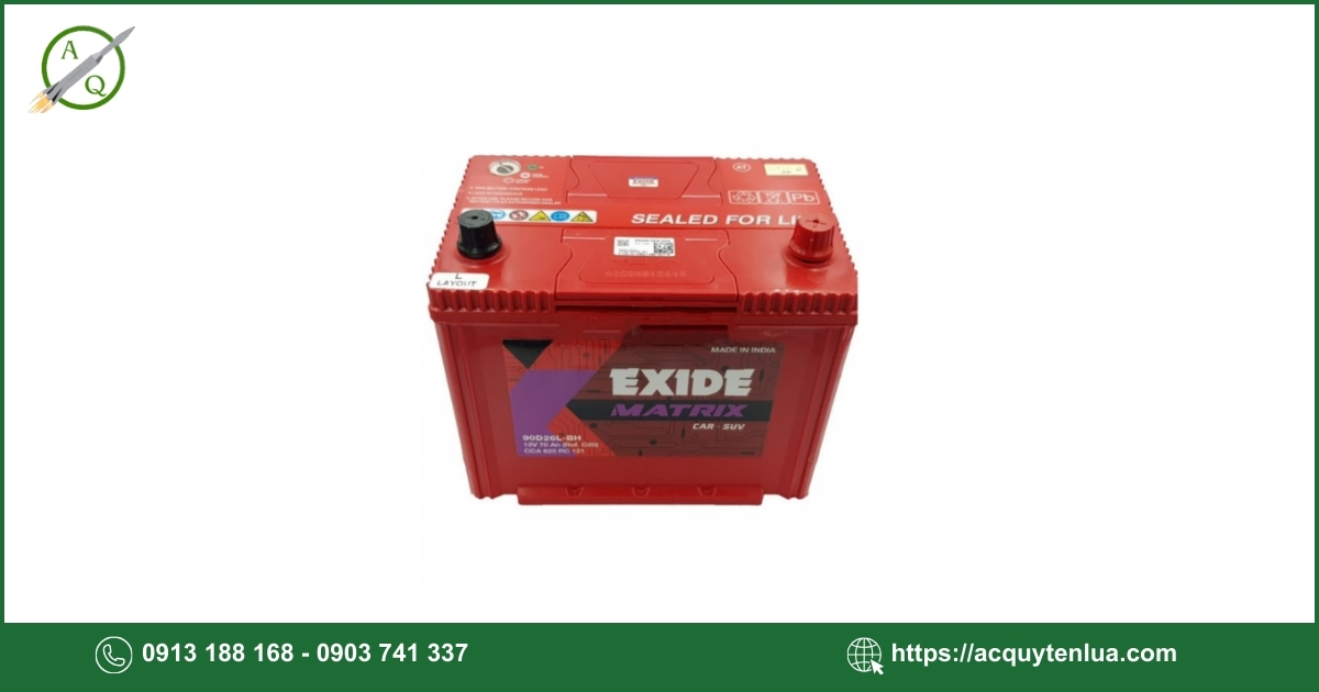 Bình ắc quy EXIDE - 90D26L
