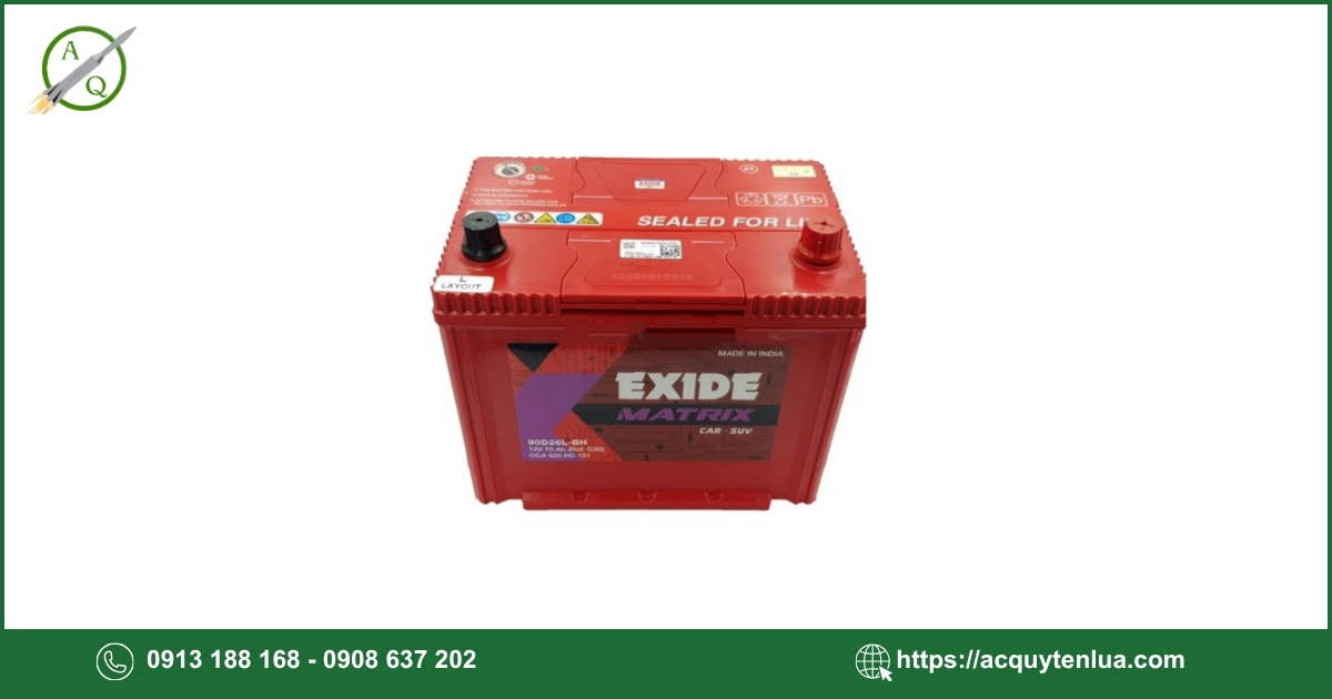 Bình ắc quy EXIDE - 90D26L