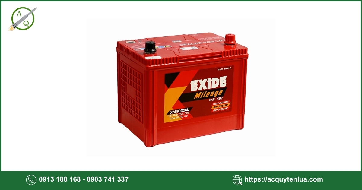 Bình ắc quy EXIDE BH90D26L