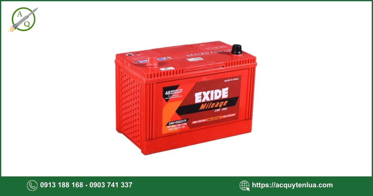 Bình ắc quy EXIDE - DIN 100
