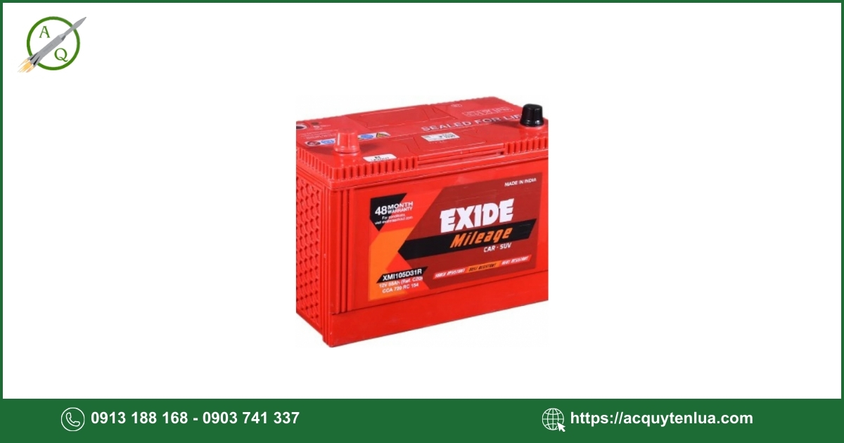 Bình ắc quy EXIDE DIN 100