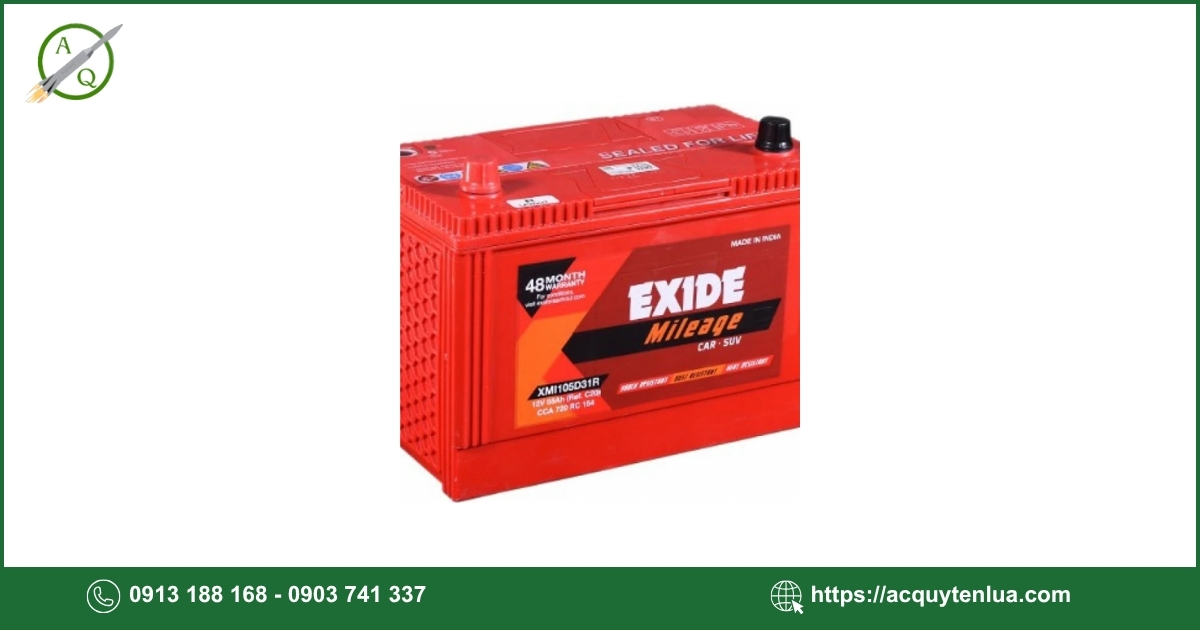 Bình ắc quy EXIDE - DIN 100