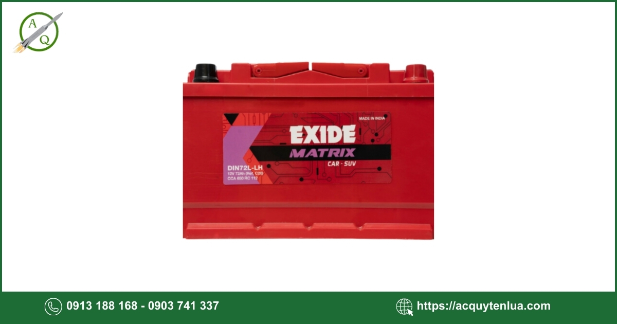 Bình ắc quy EXIDE - DIN 74