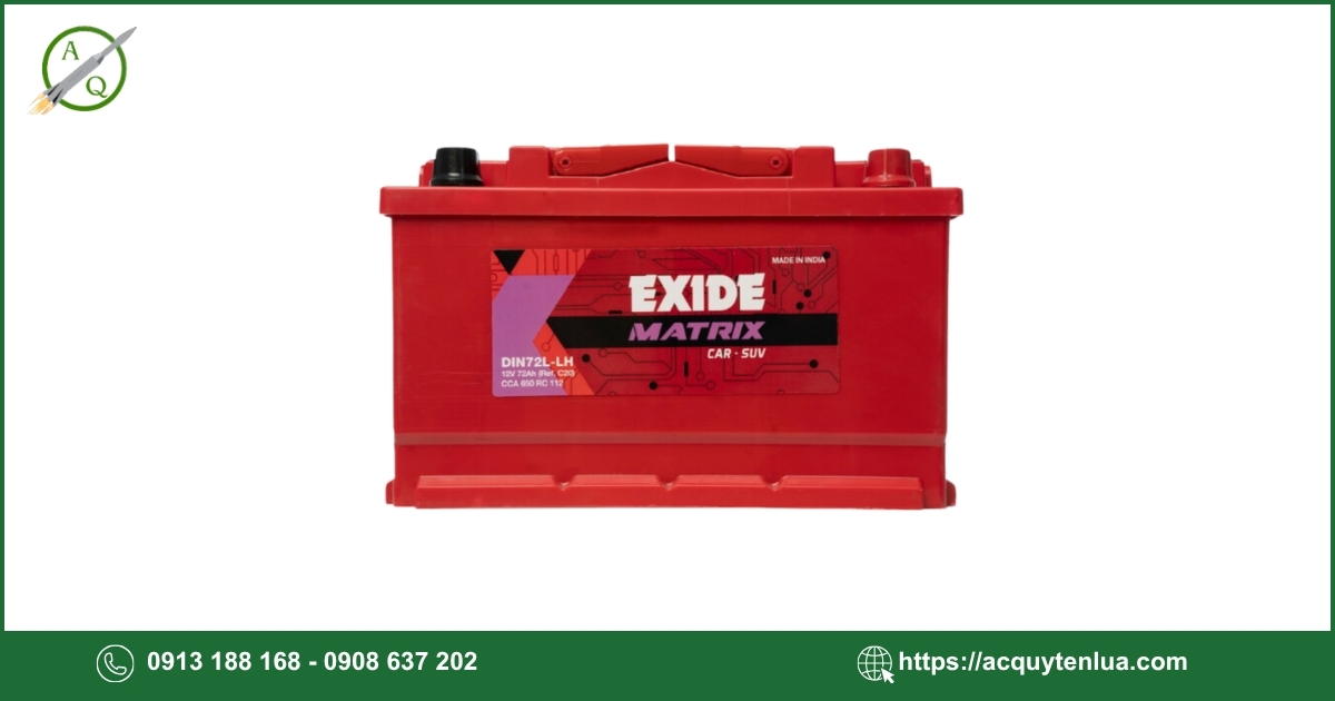 Bình ắc quy EXIDE - DIN 74