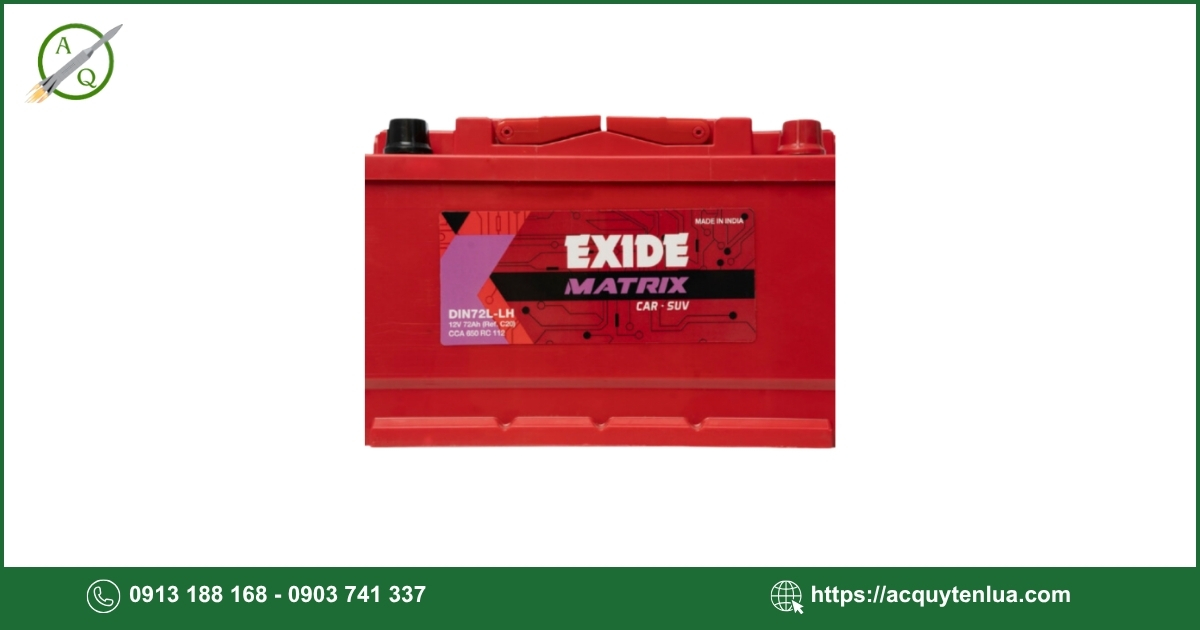 Bình ắc quy EXIDE - DIN 74
