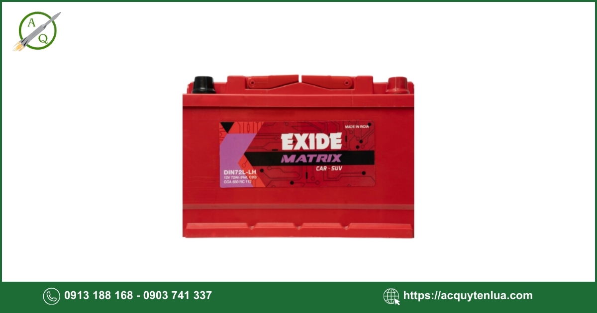 Bình ắc quy EXIDE - DIN 74