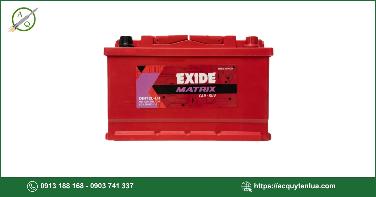 Bình ắc quy EXIDE - DIN 74