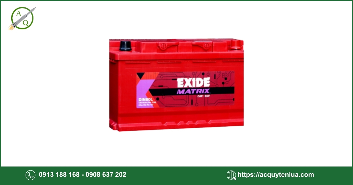 Bình ắc quy EXIDE - DIN 80