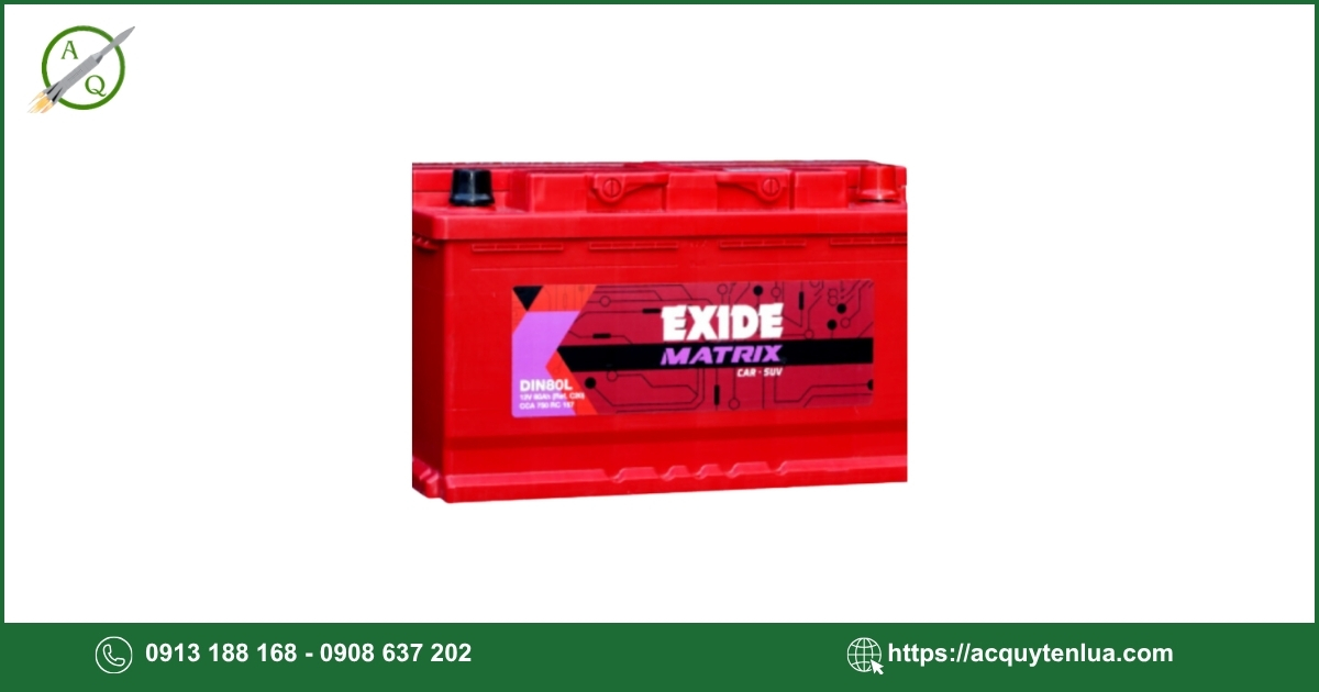 Bình ắc quy EXIDE - DIN 80