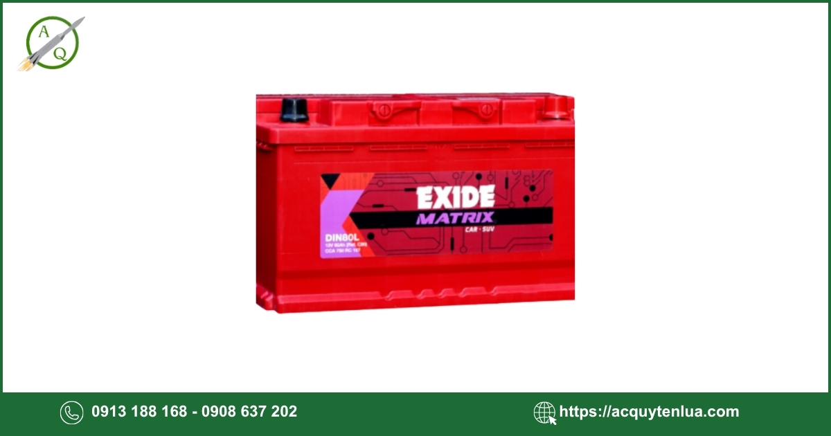 Bình ắc quy EXIDE - DIN 80