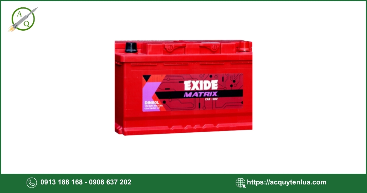Bình ắc quy EXIDE - DIN 80