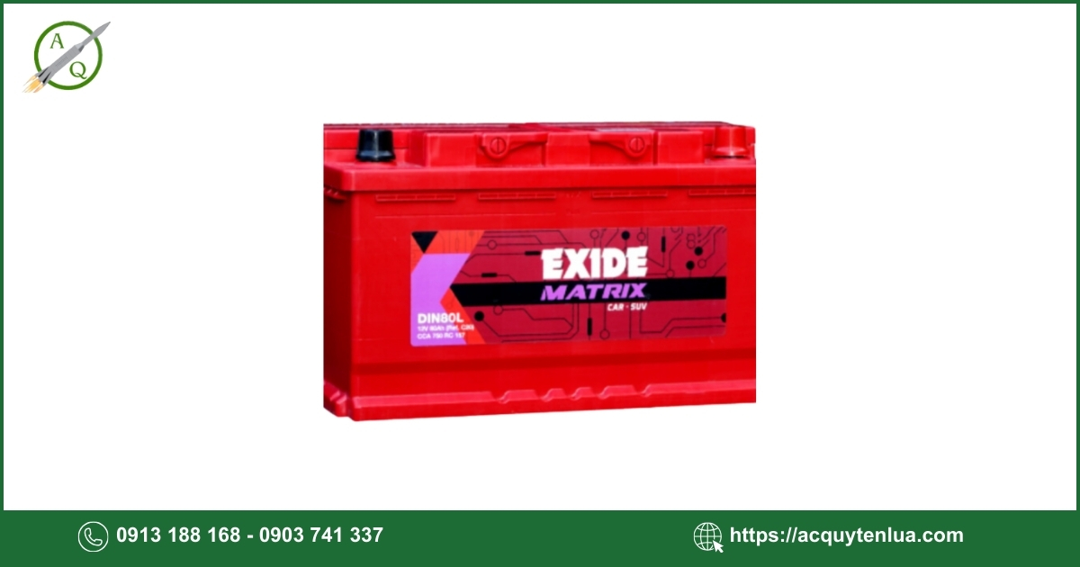 Bình ắc quy EXIDE - DIN 80